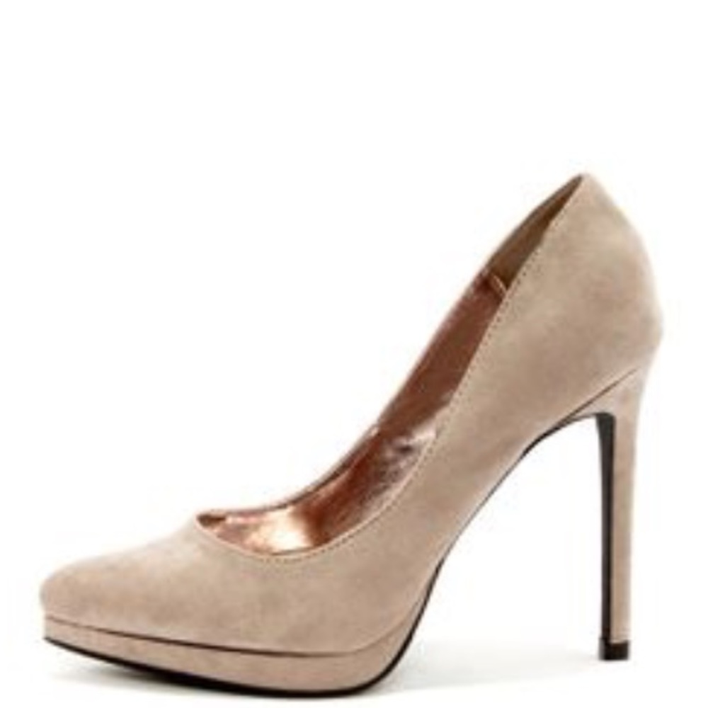Tanzy D Taupe Suede Pump Stilettos by Report 👠